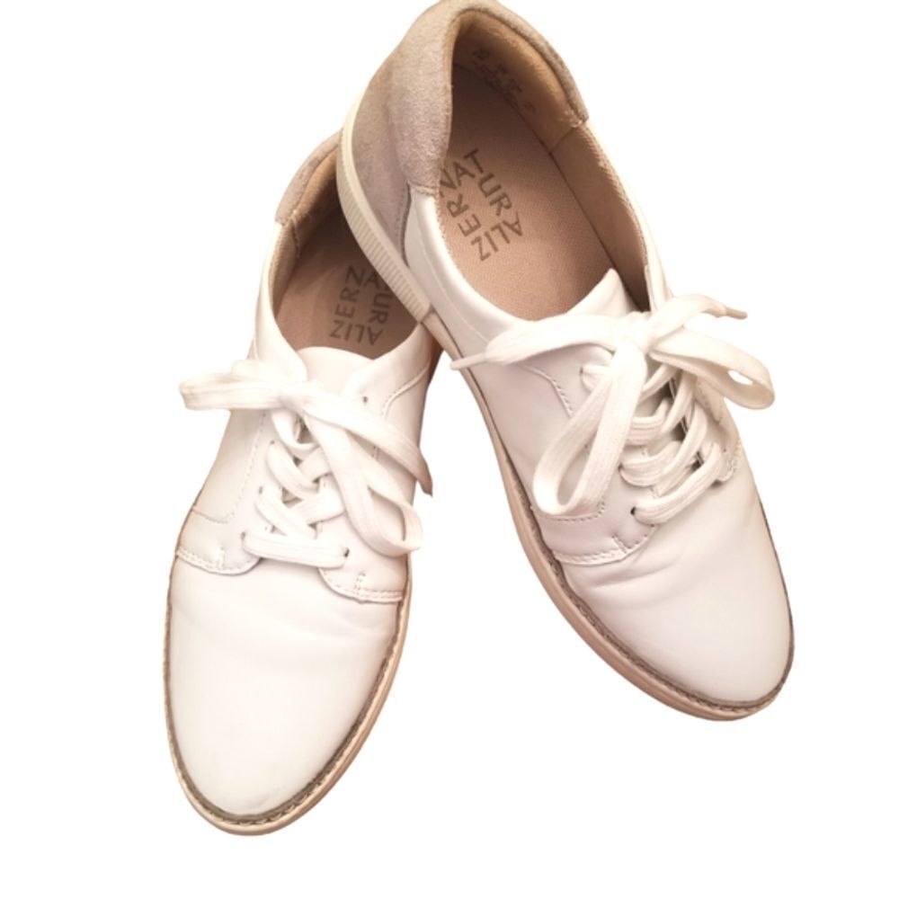 Naturalizer Leather Lace-up Oxford Sneakers - Jane Size 7N